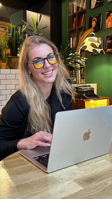 "Jax Fookus" päevased ekraaniprillid kollase klaasiga