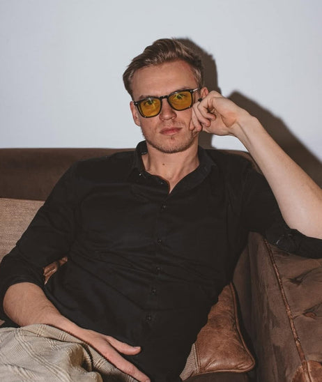 "Jax Fookus" päevased ekraaniprillid kollase klaasiga